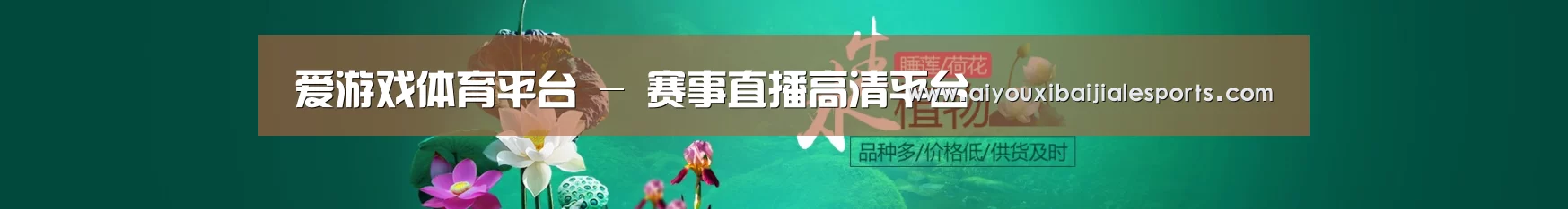 鲜花水草花卉网站模板