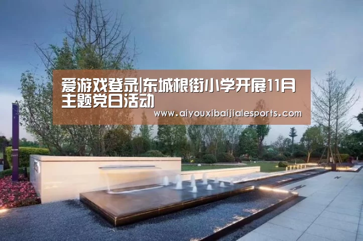 爱游戏登录|东城根街小学开展11月主题党日活动(图2) 爱游戏视讯